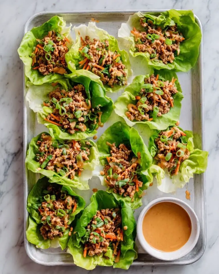 Peanut Chicken Lettuce Wraps Recipe