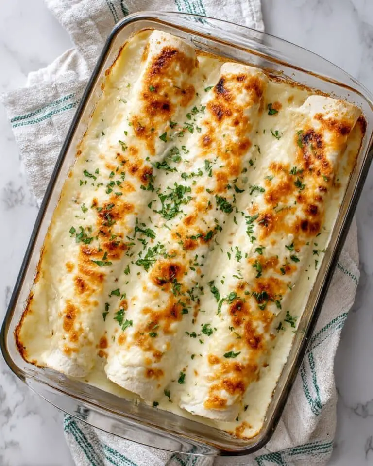 Cheesy White Chicken Enchiladas Recipe