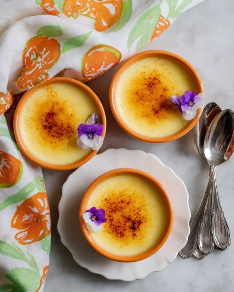 Creamy Orange Posset with Brûlée Topping Recipe