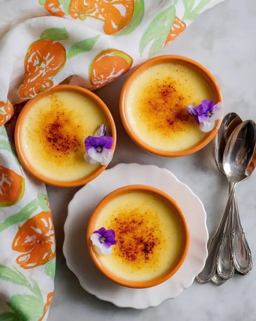 Creamy Orange Posset with Brûlée Topping Recipe