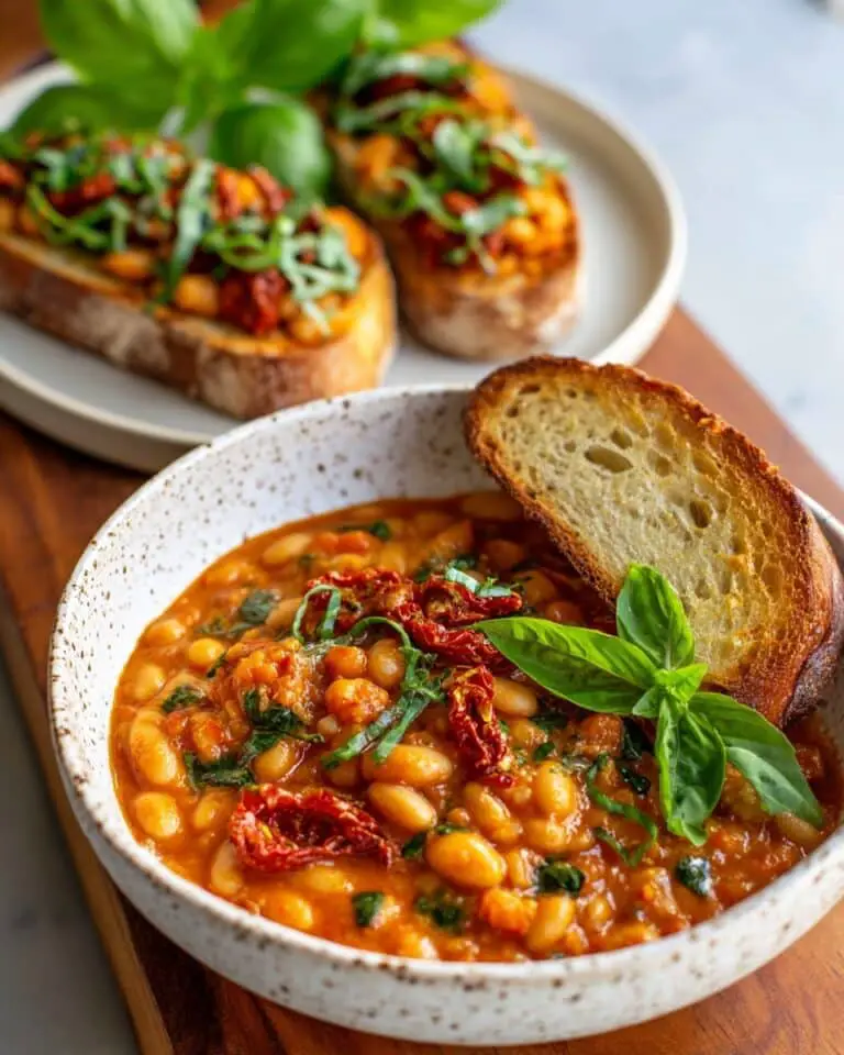Marry Me Vegan Butter Beans with Sun-Dried Tomatoes and Basil Recipe