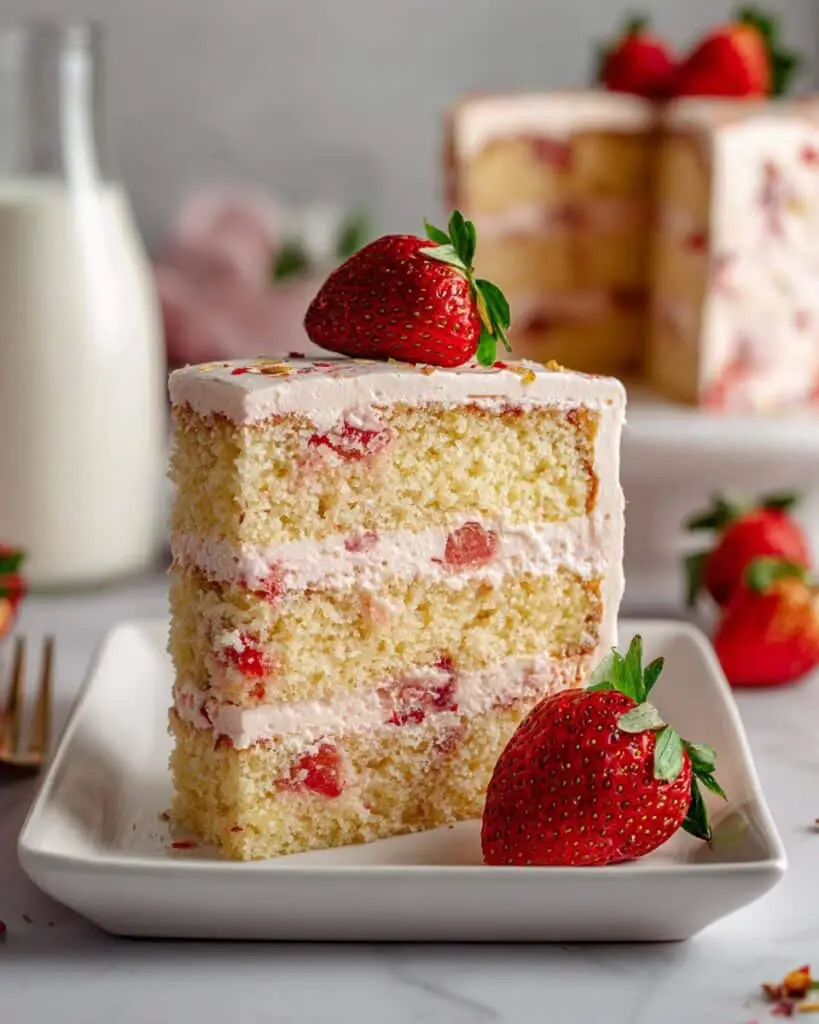 Strawberry Cream Cake Recipe