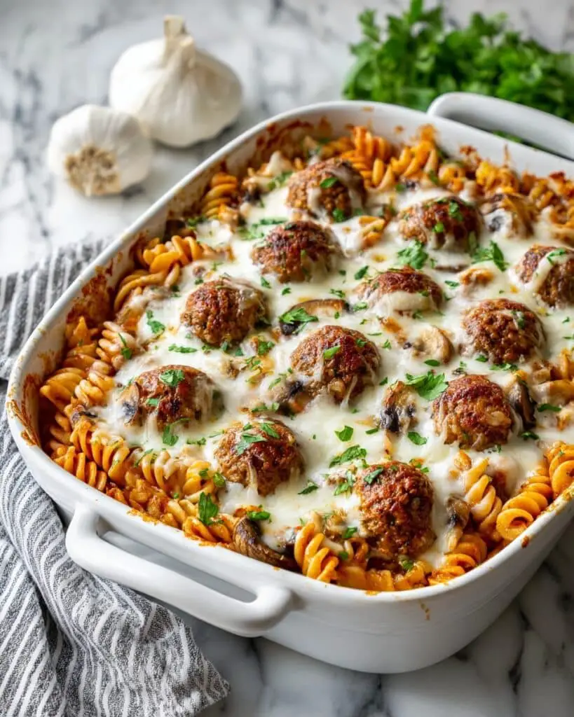 Dump and Bake Meatball Casserole Recipe