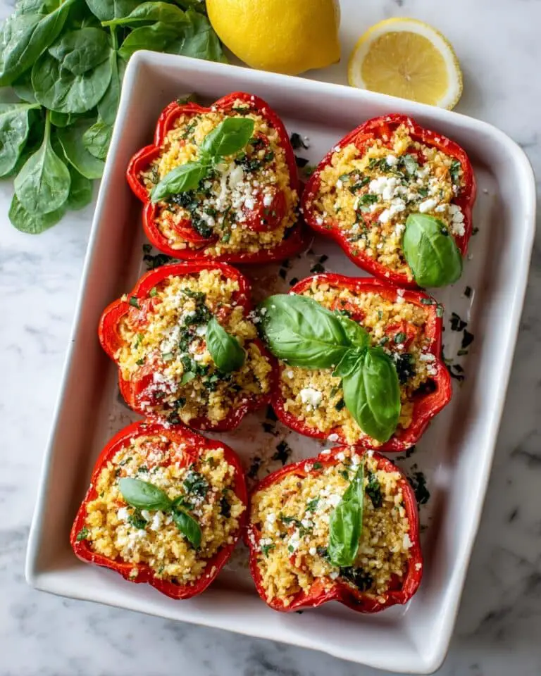 Orzo Stuffed Peppers Recipe