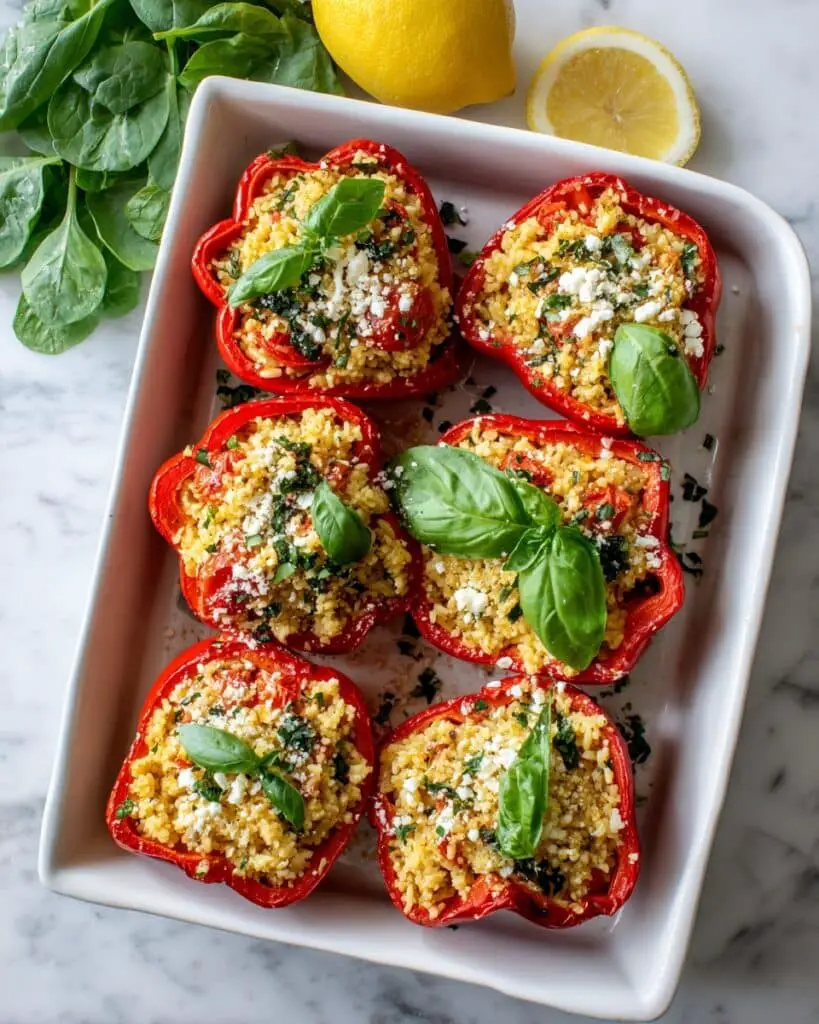 Orzo Stuffed Peppers Recipe