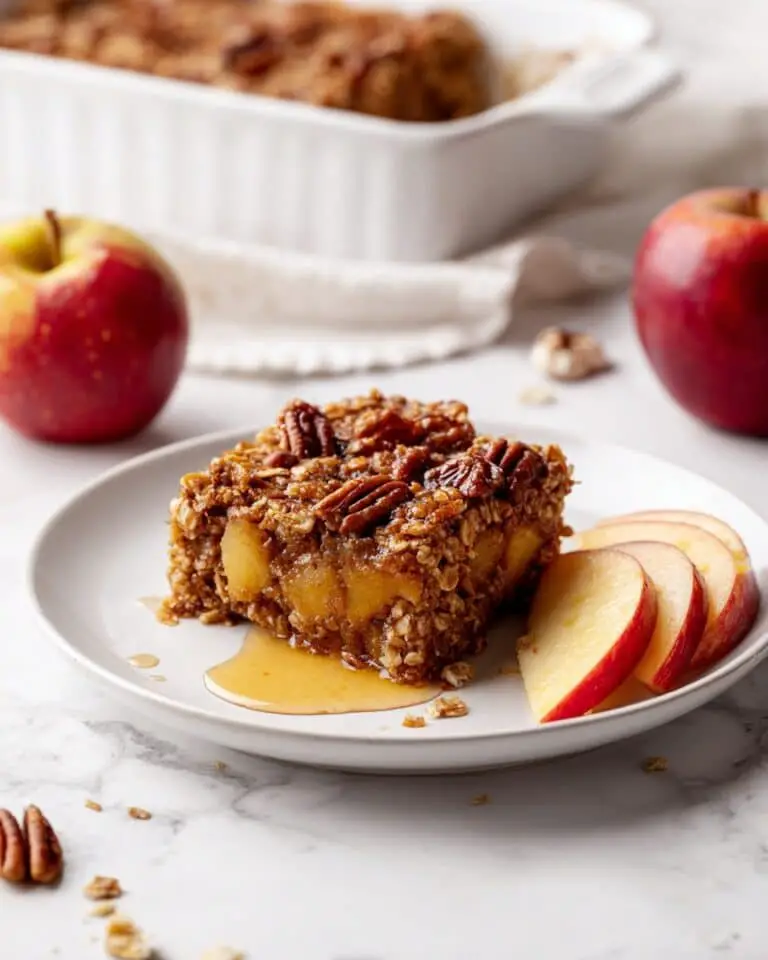 Healthy Baked Apple Oatmeal Recipe