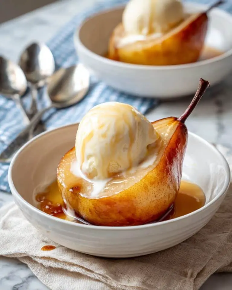 Baked Pears with Cinnamon and Brown Sugar Recipe