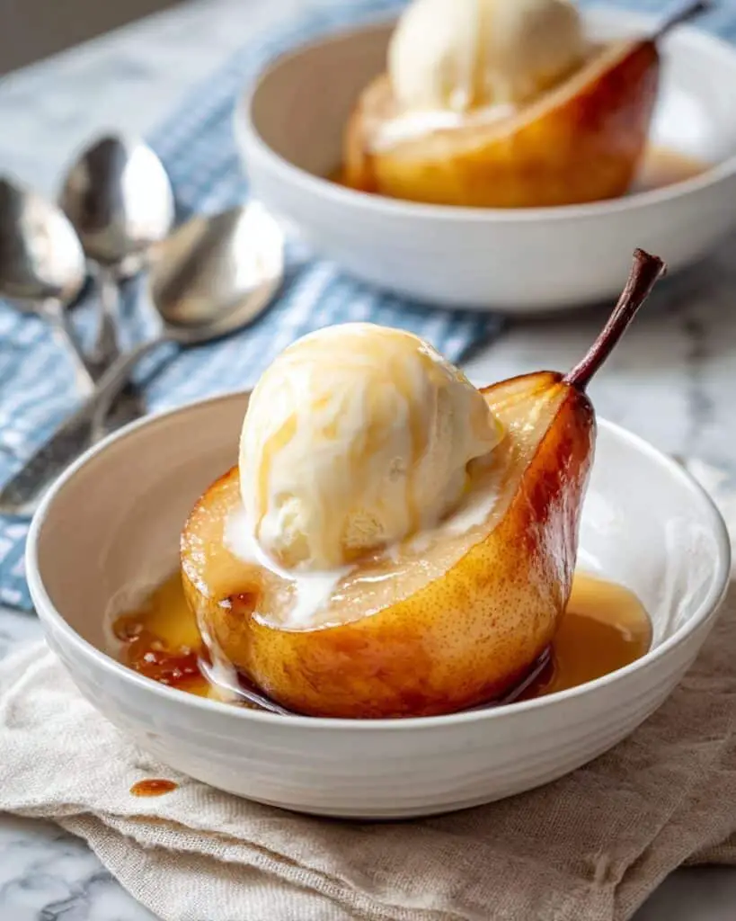 Baked Pears with Cinnamon and Brown Sugar Recipe