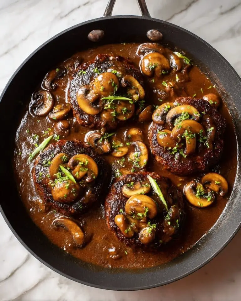 Salisbury Steak with Mushroom Gravy Recipe