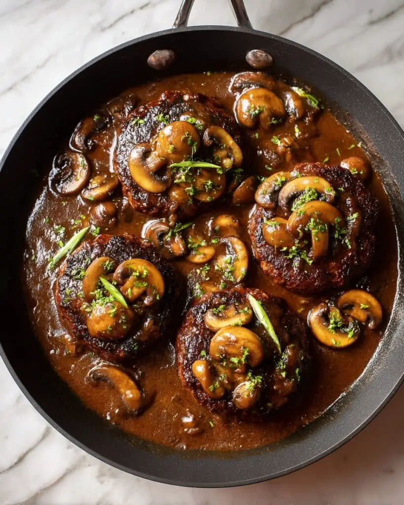 Salisbury Steak with Mushroom Gravy Recipe