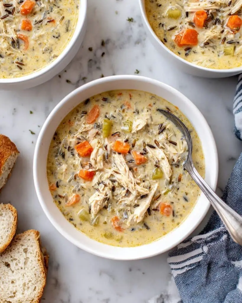 Slow Cooker Chicken Wild Rice Soup Recipe