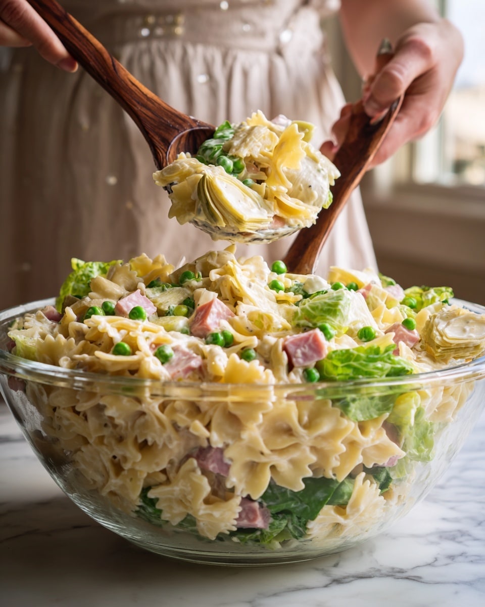 Layered Spring Pasta Salad Recipe - Cooked By Mia