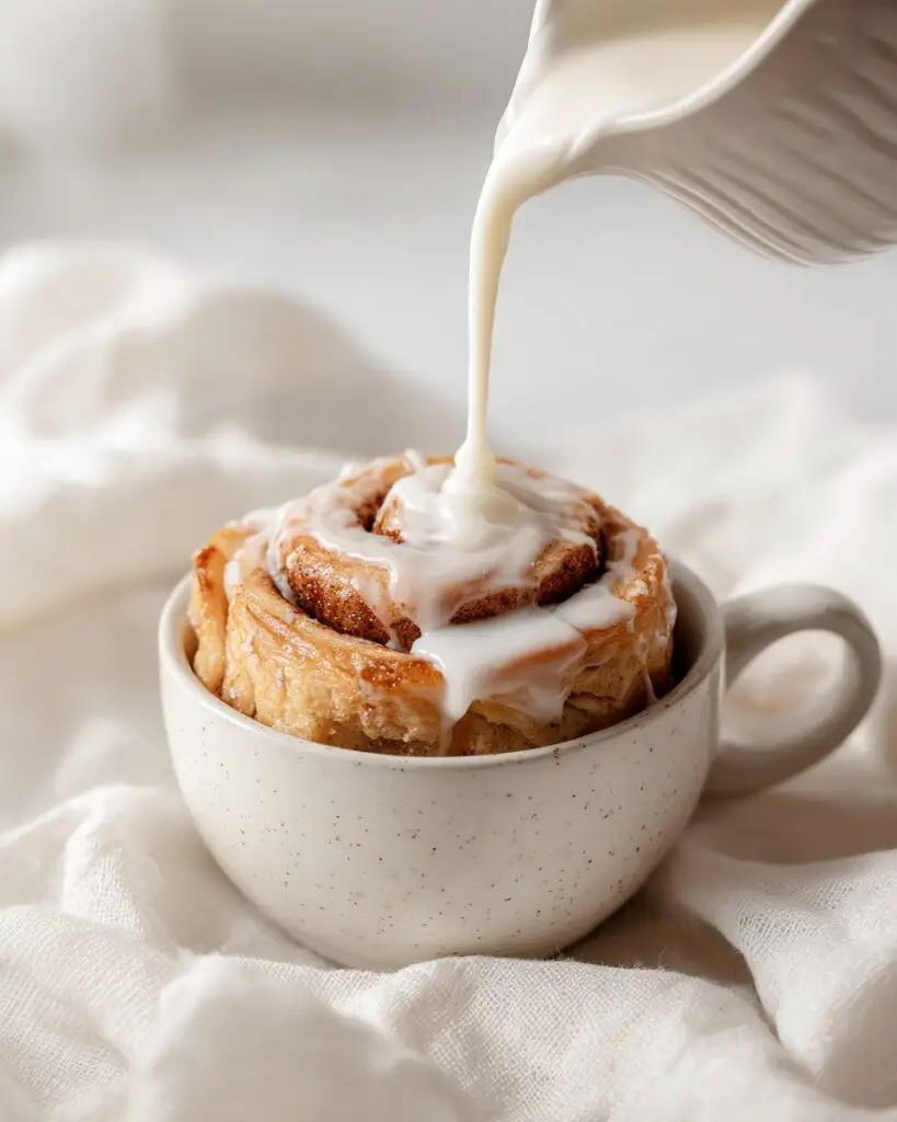 Microwave Cinnamon Roll in a Mug Recipe