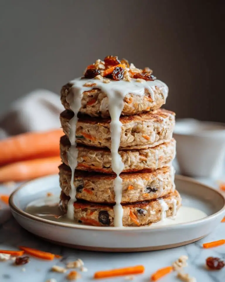 Carrot Cake Pancakes with Cream Cheese Frosting Recipe