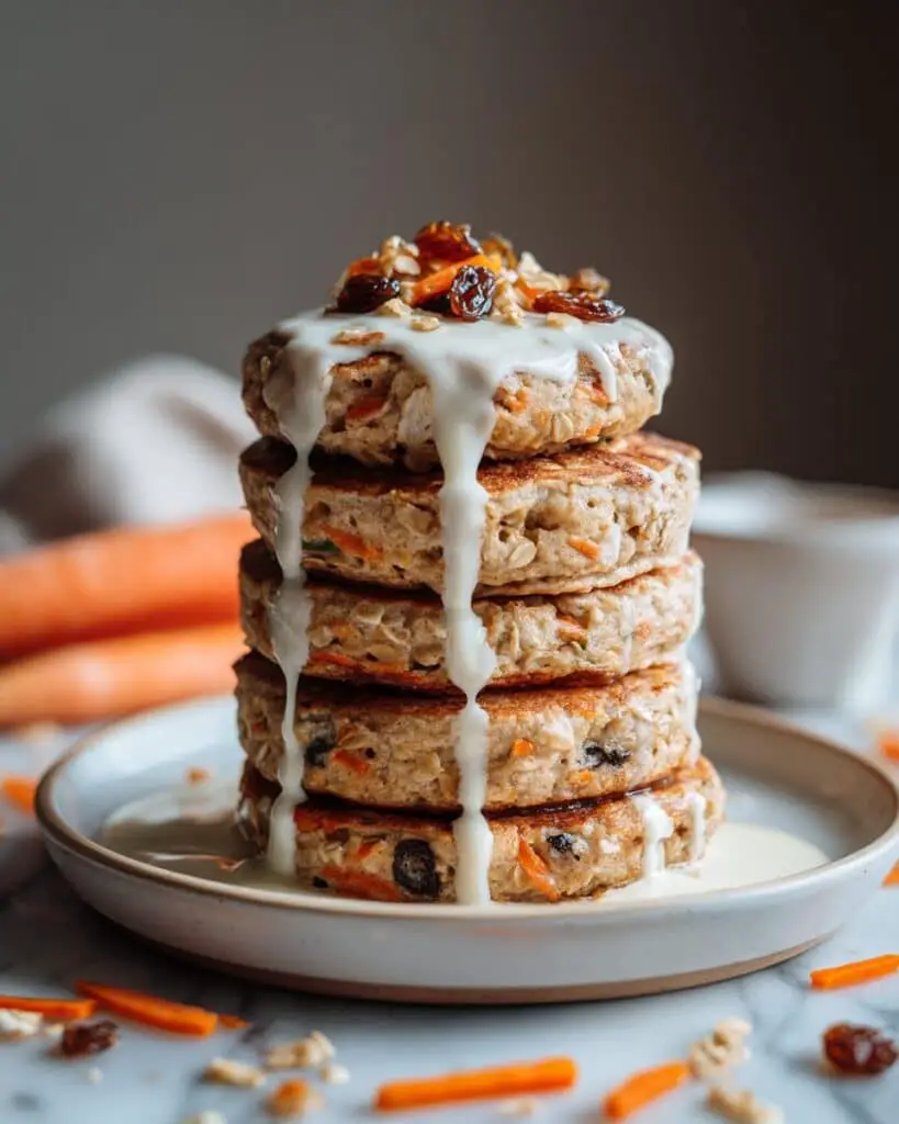 Carrot Cake Pancakes with Cream Cheese Frosting Recipe