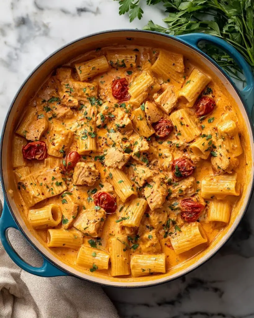 Tender Tuscan Chicken Pasta Recipe
