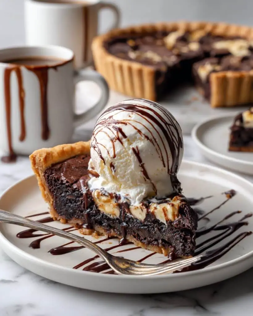 Brownie Pie with Brown Butter and Chocolate Chips Recipe
