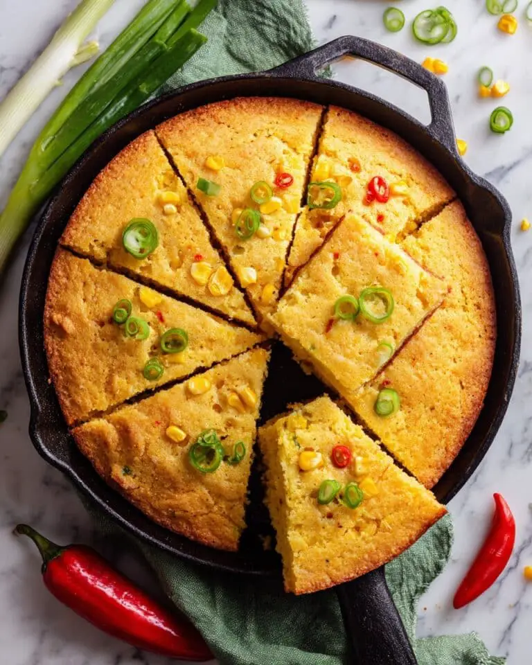 Spiced Indian Cornbread Recipe (Easy Savoury Recipe) Recipe