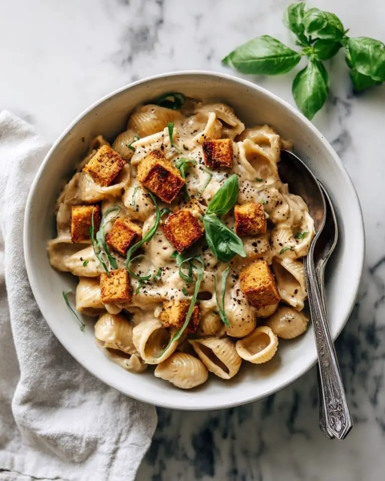 Vegan Marry Me Chicken Pasta with Crispy Tofu Recipe