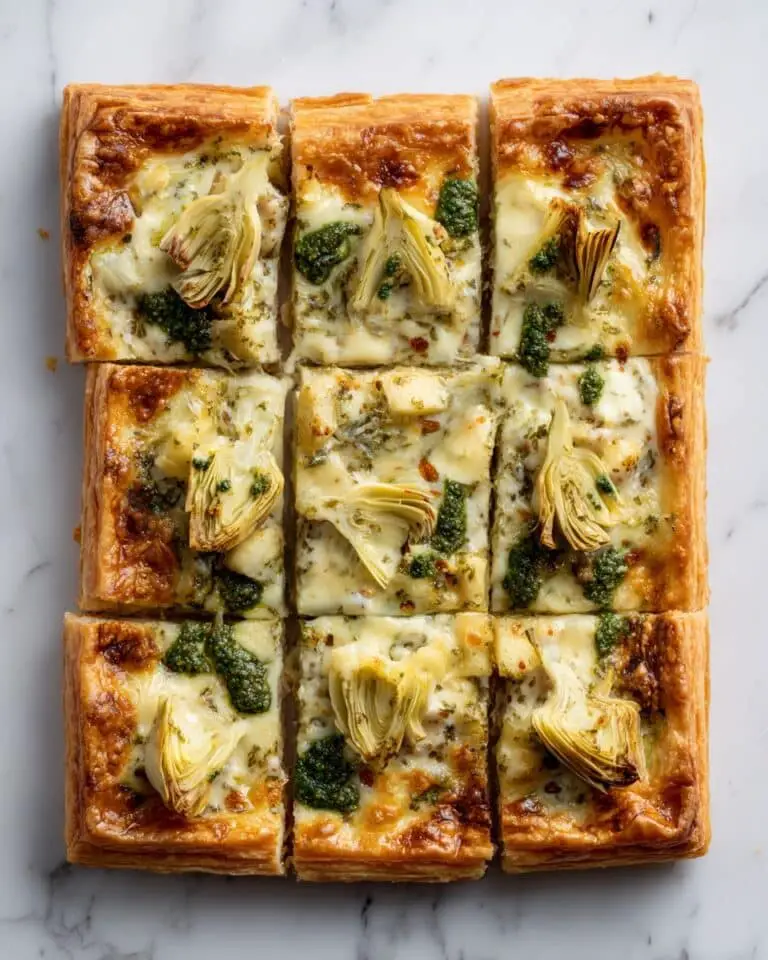 Artichoke Pesto Brie Tart Appetizer Recipe