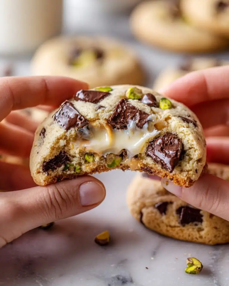 Chocolate Chip Pistachio Cookies with Crispy Phyllo Filling Recipe