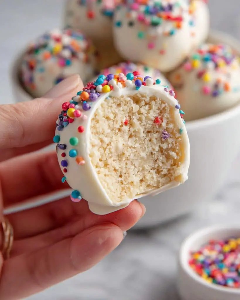 Chocolate Coated Cake Pops Recipe