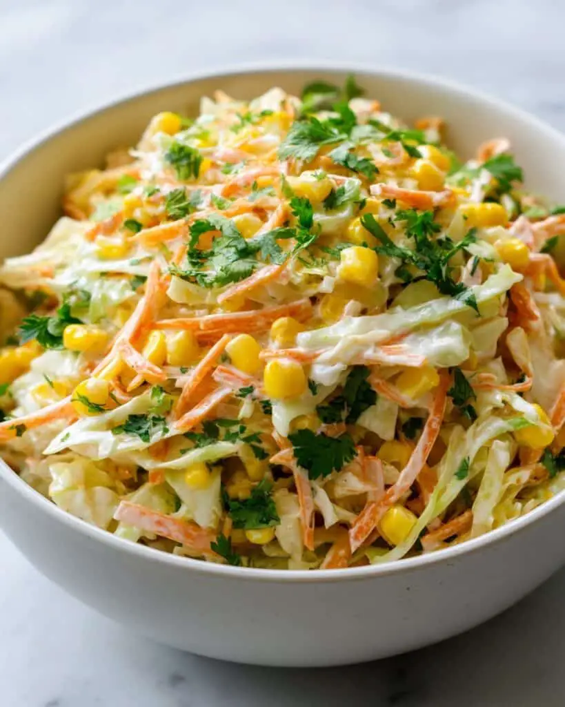 Spicy Corn and Lime Cole Slaw Recipe