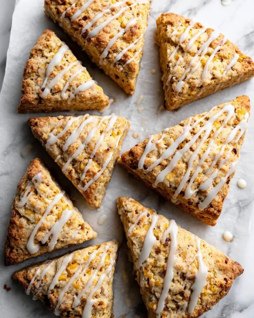 Vegan Pumpkin Scones with Maple Glaze Recipe