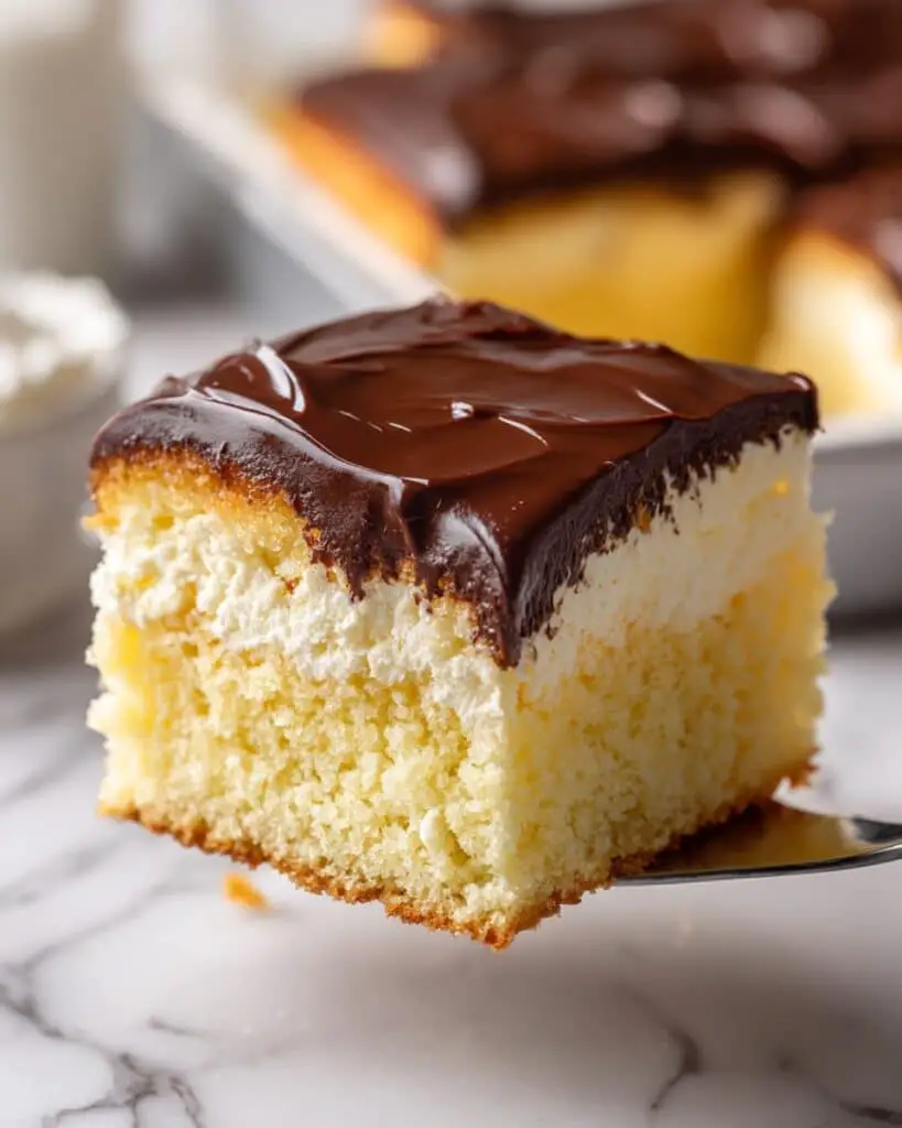 Boston Cream Sheet Cake Recipe