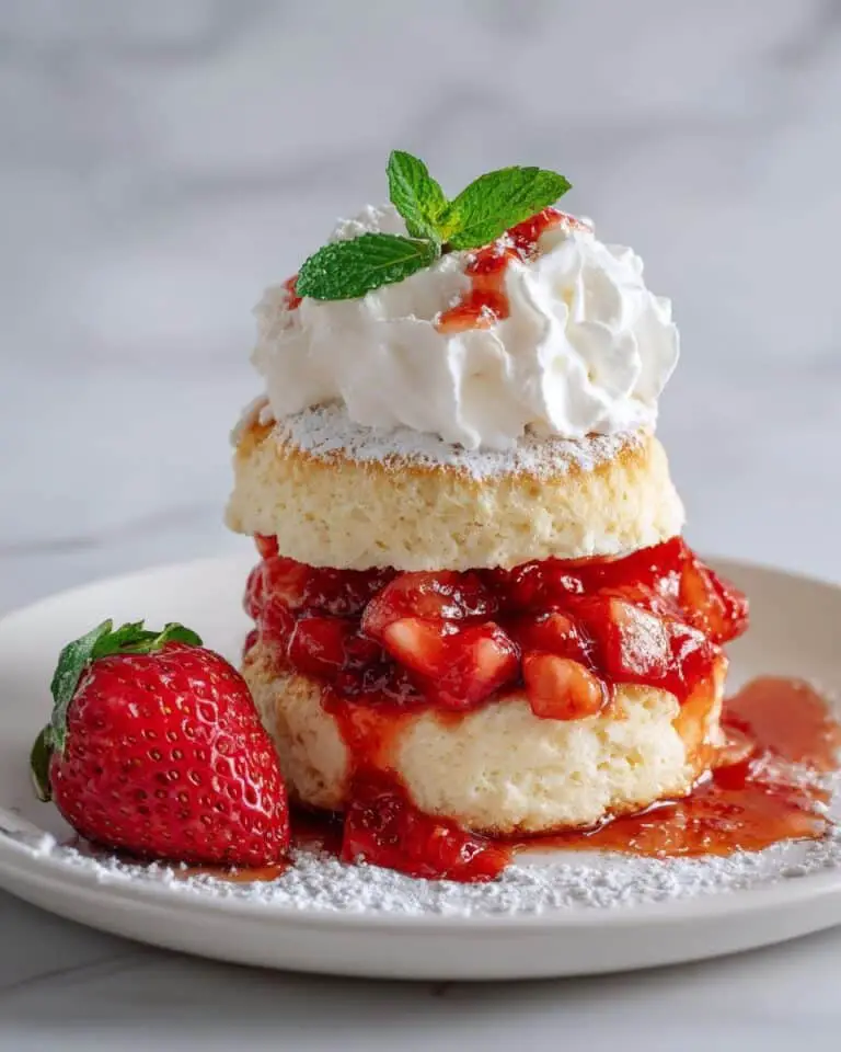 Strawberry Shortcake with Homemade Biscuits Recipe