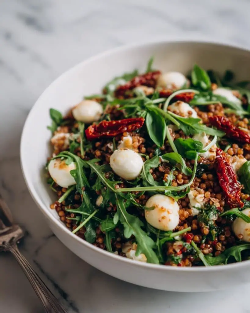 Farro Salad with Basil Vinaigrette Recipe