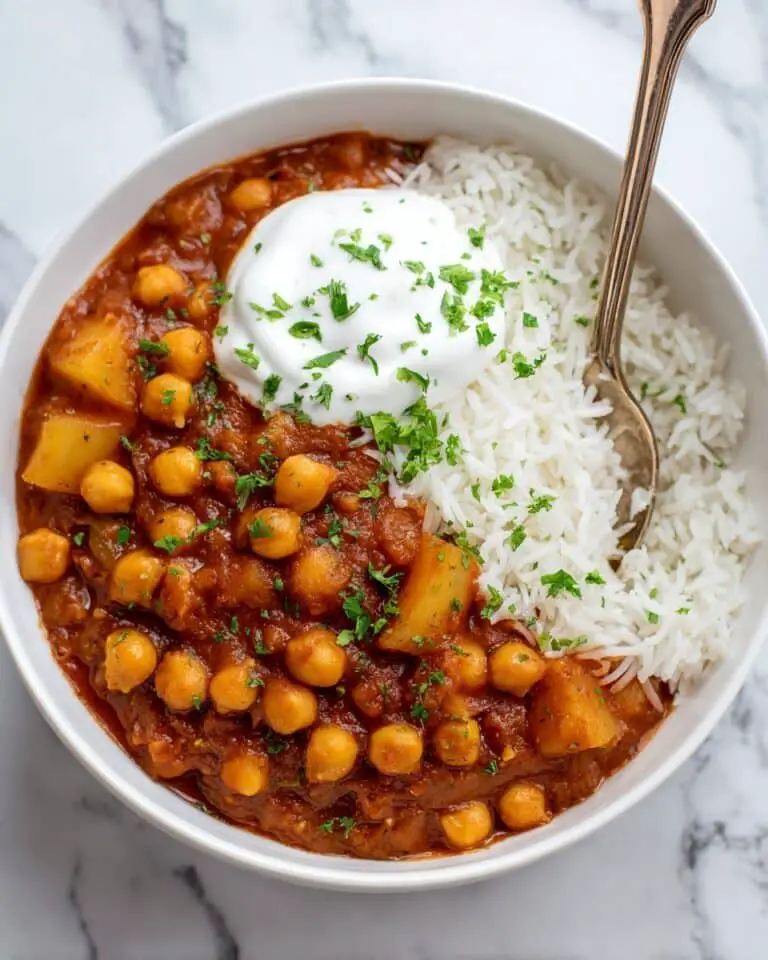 Easy Chickpea Curry with Potatoes (Chana Aloo Curry) Recipe