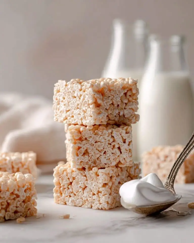 Creamy Rice Krispie Treats with Toasted Butter and Marshmallow Fluff Recipe