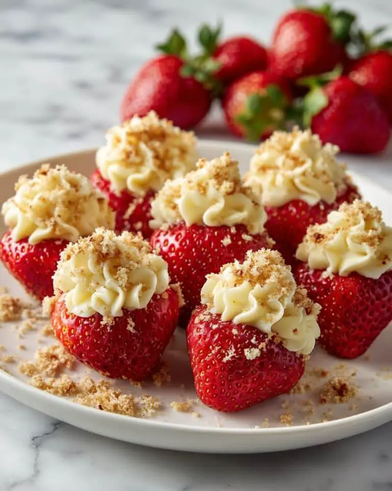Cheesecake Stuffed Strawberries Recipe