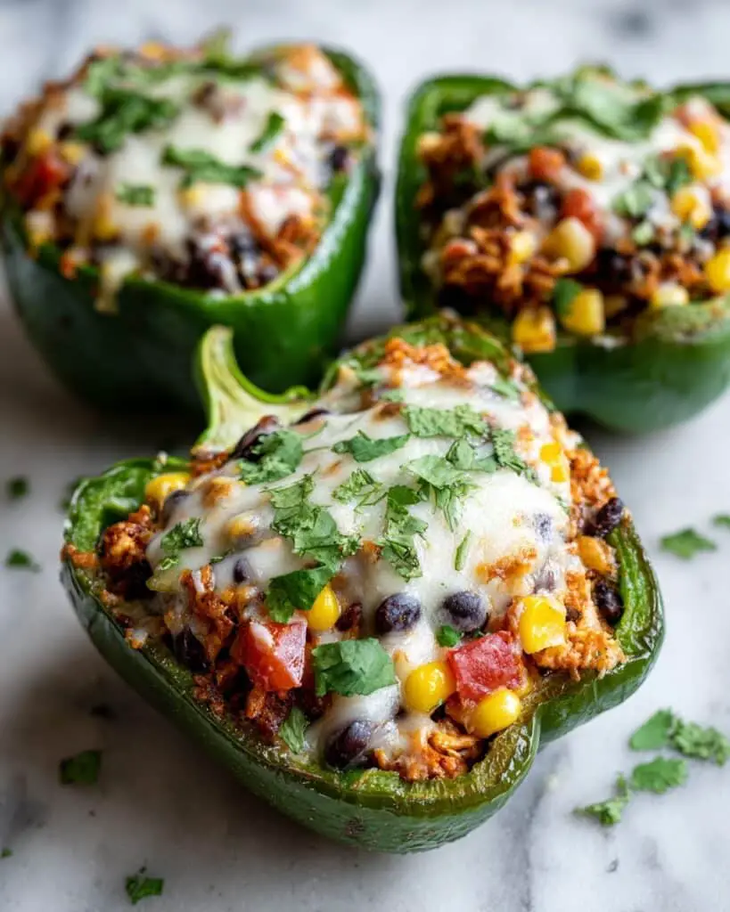 Easy Chicken Stuffed Poblano Peppers Recipe