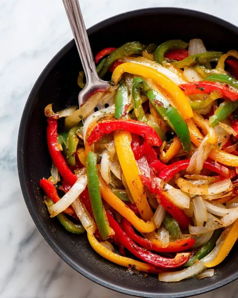 Fajita Veggies Recipe (Chipotle Copycat) Recipe