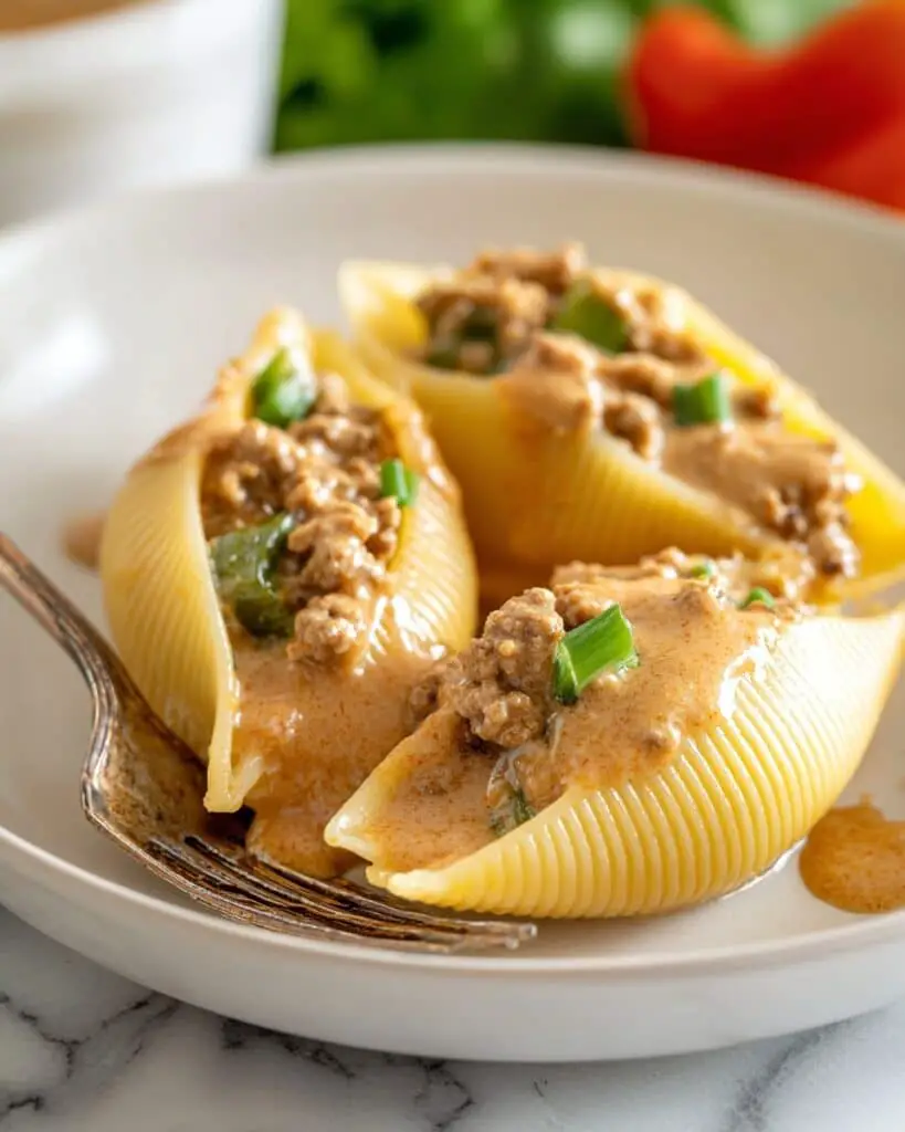 Philly Cheesesteak Stuffed Shells Recipe