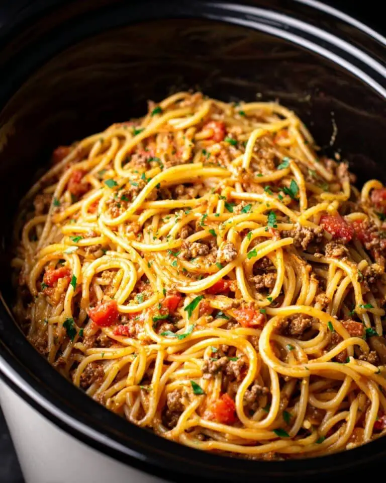 Crockpot Taco Spaghetti Recipe
