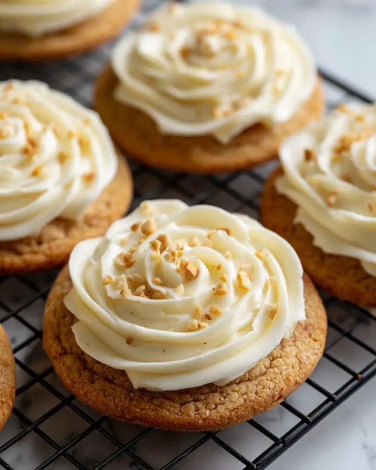 Carrot Cake Cookies with Browned Butter Cream Cheese Frosting Recipe