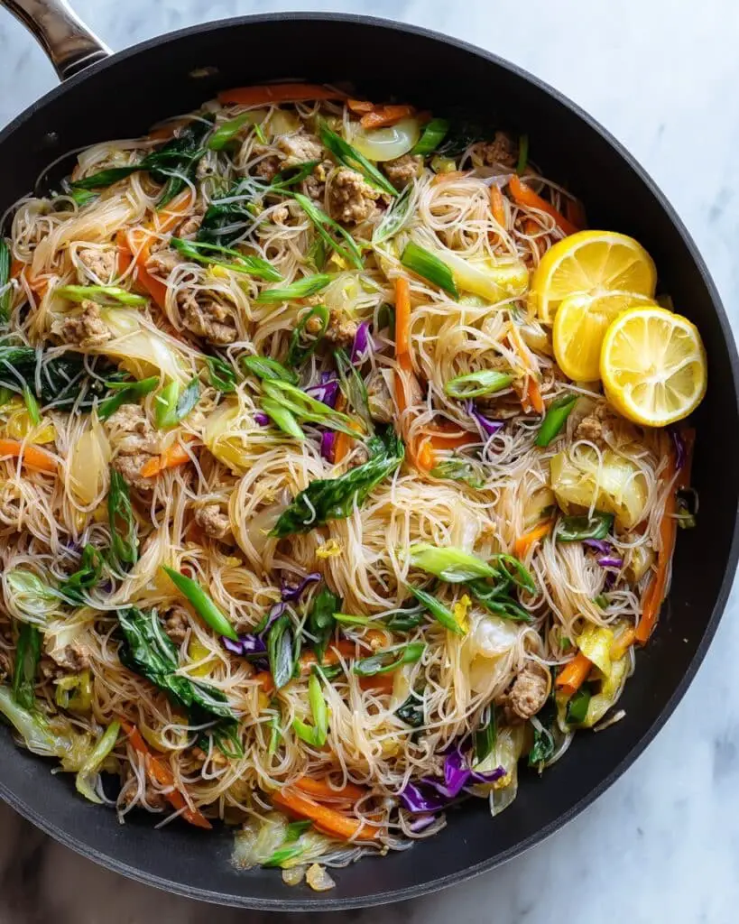 Vegan Filipino Pancit Bihon Recipe