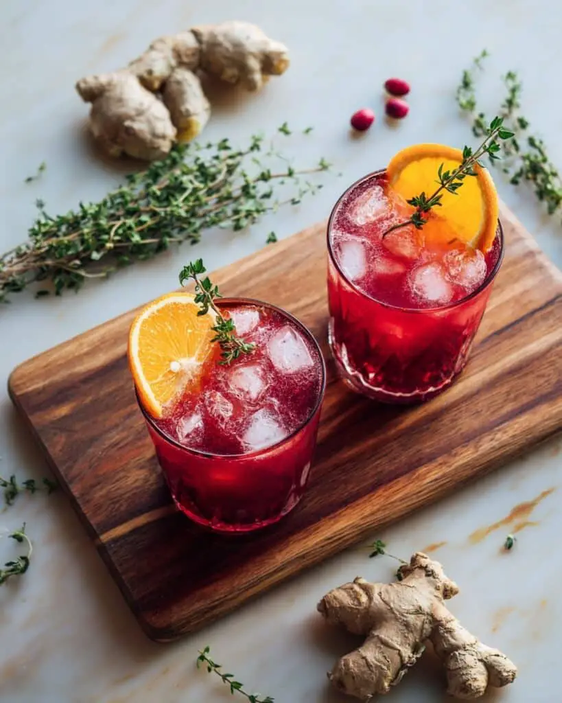 Cranberry Thyme Spritzer Recipe