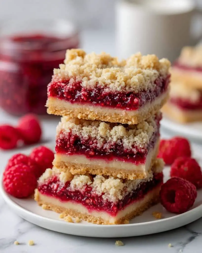 Raspberry Shortbread Bars Recipe