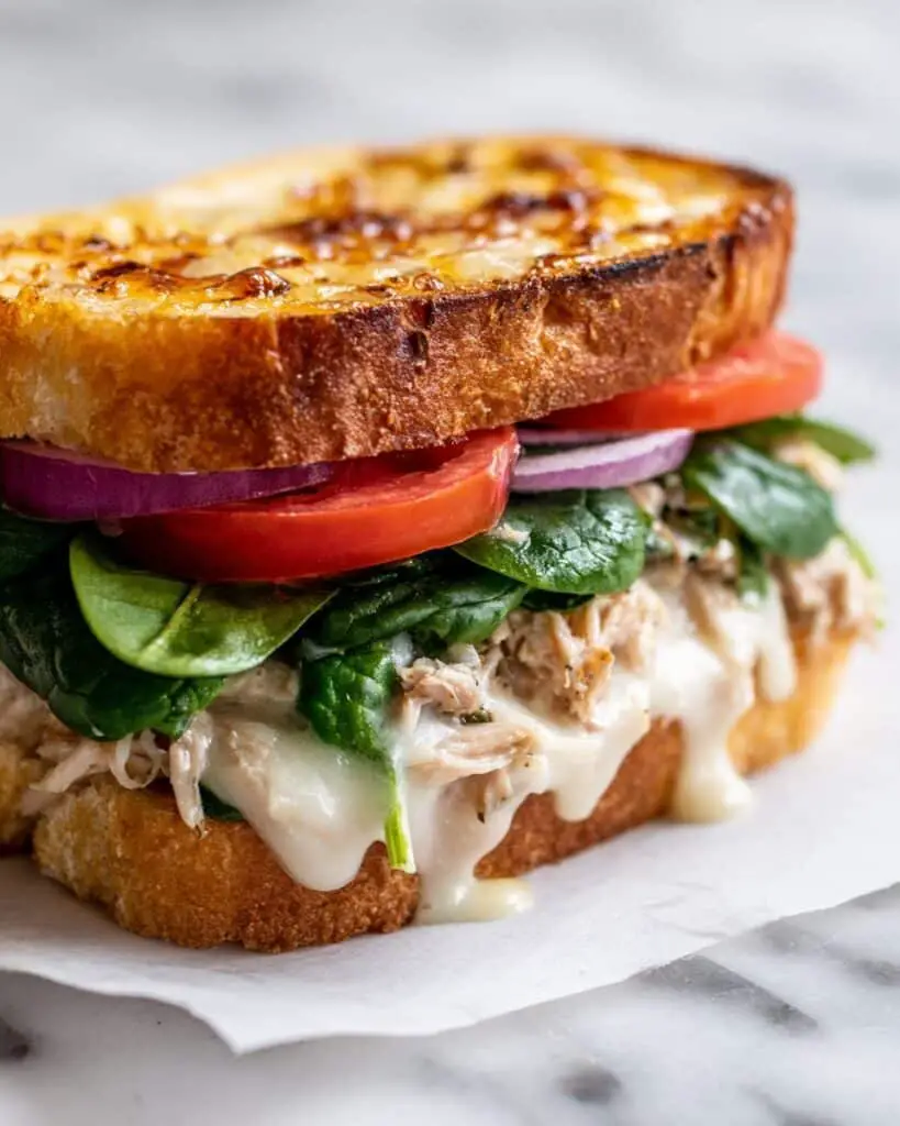 Toasted Sun-Dried Tomato Pesto Chicken Focaccia Sandwich Recipe