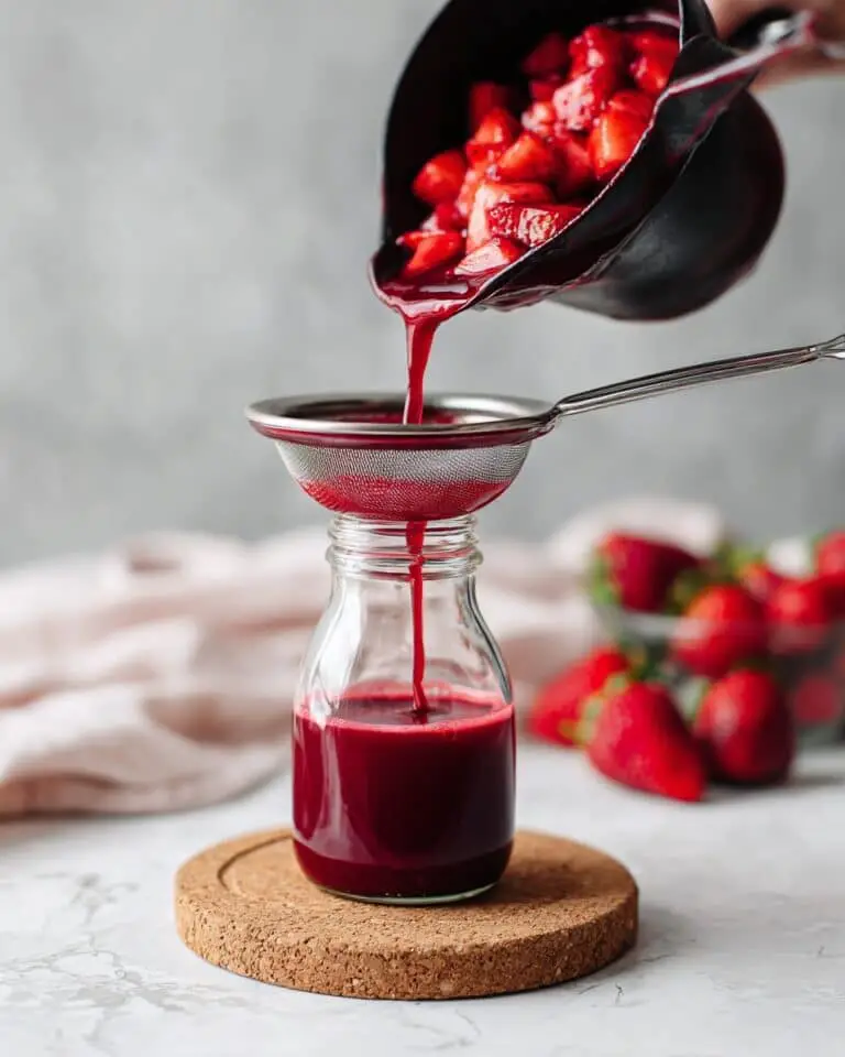 Small Batch Strawberry Syrup Recipe