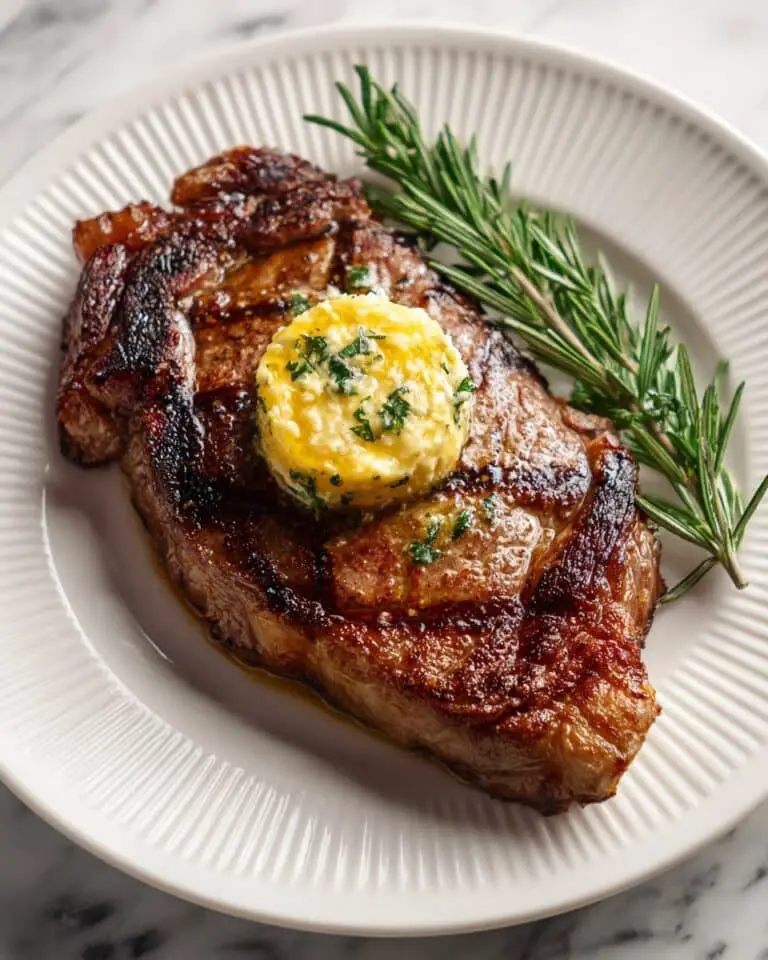 Steak with Herb Compound Butter Recipe
