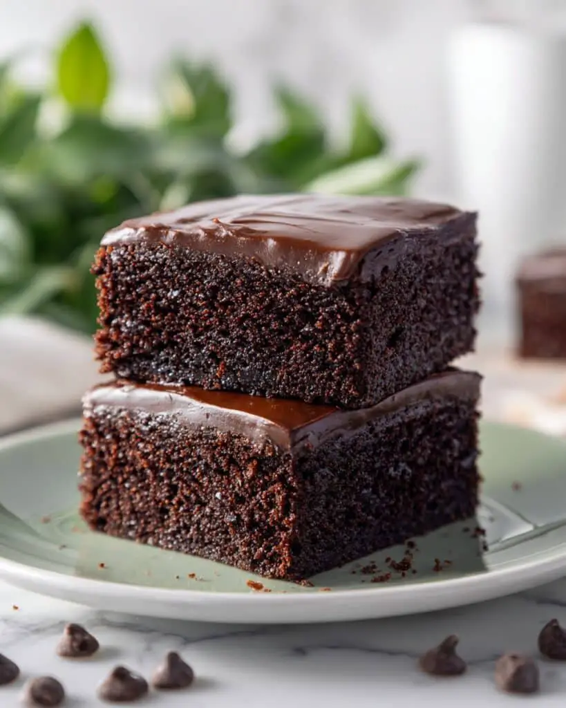 Zucchini Brownies with Chocolate Frosting Recipe
