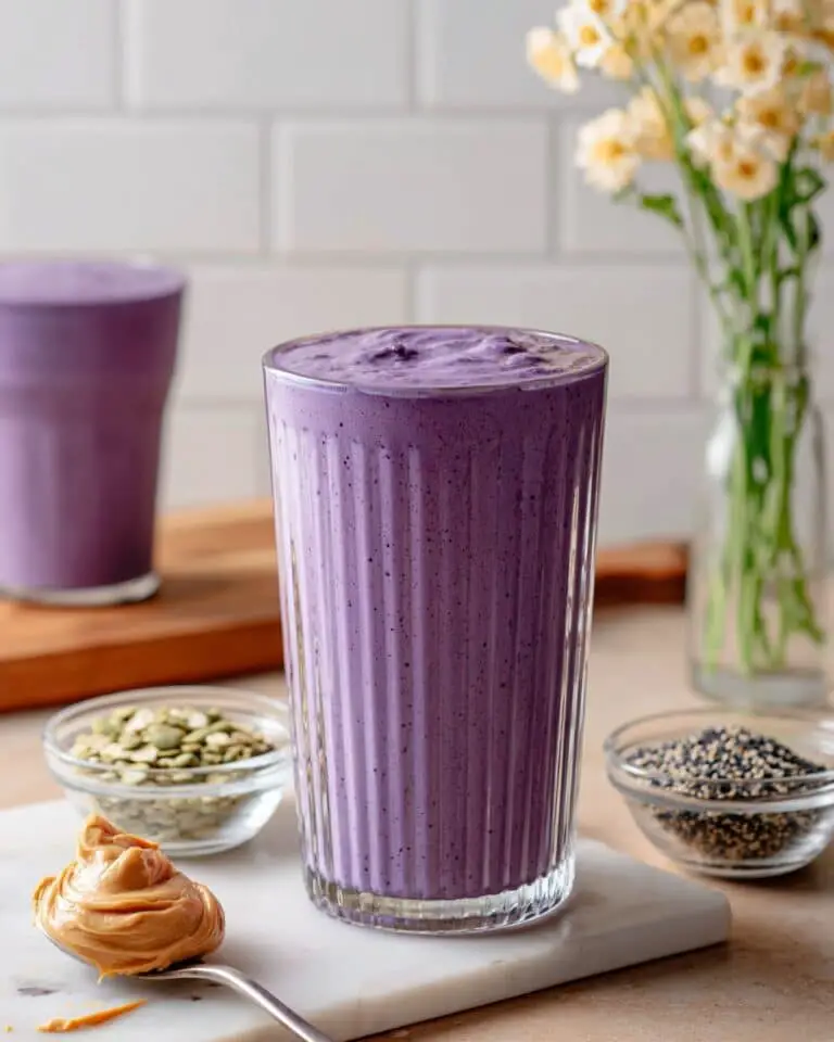Banana Berry Smoothie (High Fiber & High Protein) Recipe