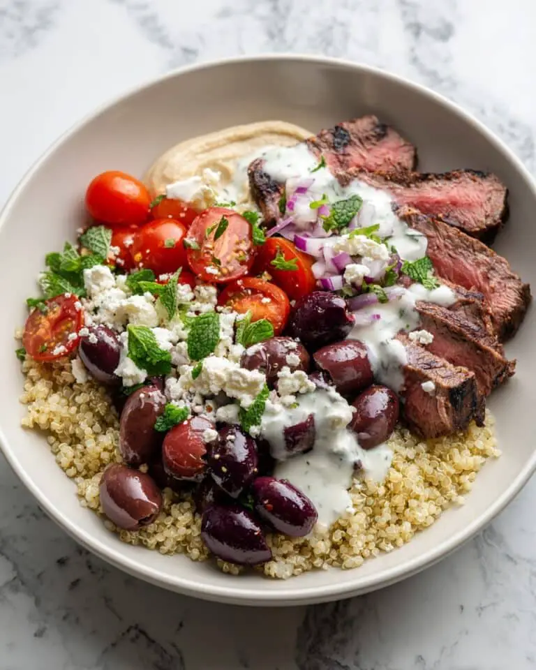 Mediterranean Steak Grain Bowl Recipe