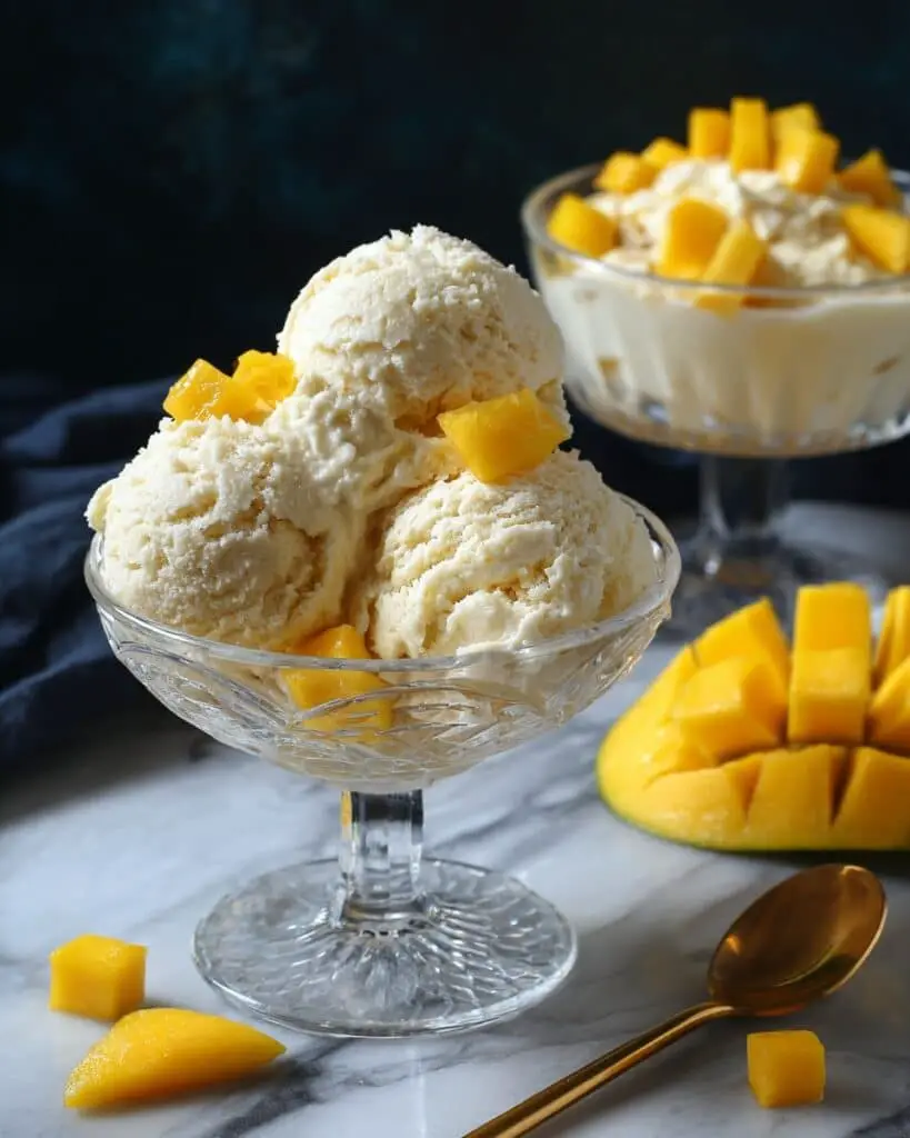 No Churn Mango Ice Cream Recipe