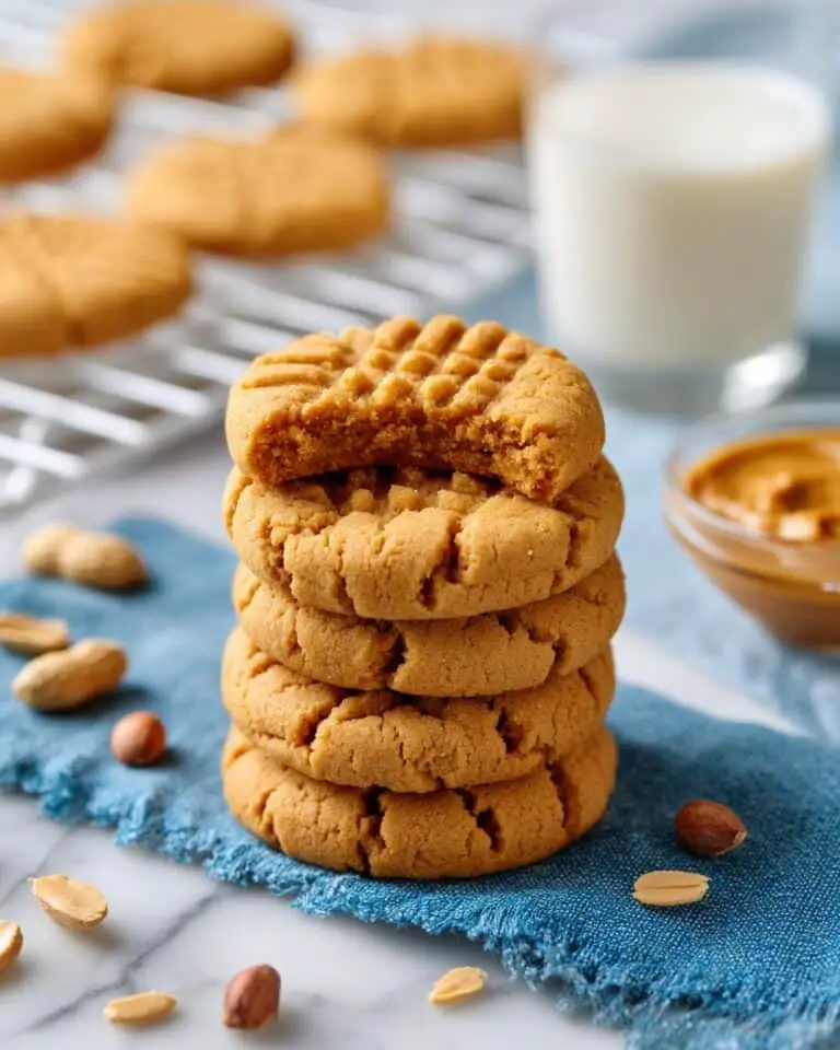 Old-Fashioned Peanut Butter Cookies Recipe